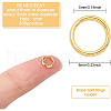 BENECREAT Brass Split Rings KK-BC0002-22-2