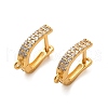 925 Sterling Silver Cubic Zirconia Leverback Earring Findings STER-U009-08G-1