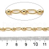 Brass Textured Oval Link Chains CHC-C014-20G-3