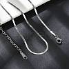 Non-Tarnish 304 Stainless Steel Herringbone Chain Necklace for Women NJEW-G097-02P-2