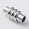 Column Brass Magnetic Clasps with Glue-in Ends KK-F358-03-A-NR-2