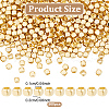 GOMAKERER 500Pcs Brass Spacer Beads KK-GO0002-03-2