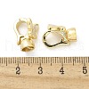 Brass Fold Over Clasps KK-Z083-19G-01-2