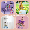 6Pcs 6 Colors Handmade Cotton Yarn Crochet Lily of the Valley Pendant Decorations DIY-FG0006-90-6