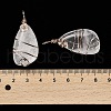 Natural Quartz Crystal Pendants G-F763-03RG-07-3