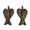 Tibetan Style Alloy Pendants TIBEP-A23255-AB-FF-1