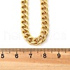 Brass Cuban Link Chain Necklacea for Women Men NJEW-F337-03G-01-3