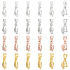   24Pcs 4 Colors Brass Ice Pick Pinch Bails KK-PH0010-79-1
