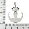 Non-Tarnish 304 Stainless Steel Pendants STAS-Z076-12P-3
