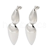 Non-Tarnish 304 Stainless Steel Dangle Stud Earrings for Women EJEW-Z303-09P-1