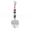 Alloy Tree of Life Pendant Decorations HJEW-JM02062-03-1