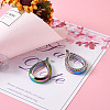 2Pcs 2 Style Alloy Magnetic Locket Pendants PALLOY-TA0002-35M-6