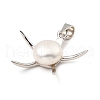 Rhodium Plated 925 Sterling Silver Pendants STER-Z003-06P-2
