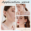 SUNNYCLUE 32Pcs 2 Colors Half Round Brass Clip-on Earring Findings KK-SC0004-21-5