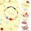 45Pcs 9 Colors Handmade Lampwork Beads LAMP-YW0001-24-3