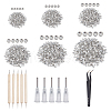   2880Pcs 6 Sizes Glass Rhinestone Cabochons MRMJ-PH0001-48-1