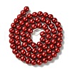 Eco-Friendly Dyed Glass Pearl Round Bead Strands HY-A002-6mm-M-3