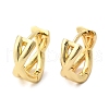 Rack Plating Brass Criss Cross Hoop Earrings for Women EJEW-B014-15G-3