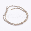 Transparent Painted Glass Beads Strands GLAA-F078-D01-2
