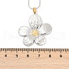 304 Stainless Steel Two Tone Pendant Necklaces for Women NJEW-S445-01E-GP-4