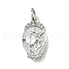 Brass Micro Pave Cubic Zirconia Pendants KK-V007-009P-02-1