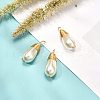 Glass Pearl Pendants PALLOY-JF00898-2