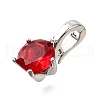 Brass Micro Pave Cubic Zirconia Charms KK-D356-05C-P-2