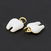 Rack Plating Brass Enamel Pendants KK-B065-08G-3