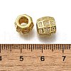 Brass Micro Pave Clear Cubic Zirconia Beads ZIRC-I070-146G-2