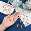   14pcs 7 style Constellations Theme 201 Stainless Steel Shoe Lace Decorations AJEW-PH0011-22-3