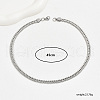 Elegant Stainless Steel Wheat Chain Necklaces for Daily Layering and Vacation Style NT2171-2-5