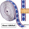 Gorgecraft 10M Ethnic style Embroidery Polyester Ribbons OCOR-GF0002-37-2