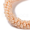 Crochet Glass Beads Braided Stretch Bracelet BJEW-K232-01M-2