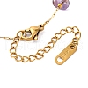 Ion Plating(IP) 304 Stainless Steel Mesh Chain Bracelet for Women BJEW-S003-04G-3