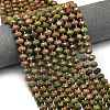 Natural Unakite Beads Strands G-P573-A04-01-1