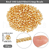 Beebeecraft 300Pcs 4 Styles Brass Crimp Beads KK-BBC0014-69-2