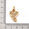 Brass Micro Pave Cubic Zirconia Pendants KK-C076-29Y-G01-3
