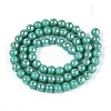 Electroplate Opaque Glass Beads Strands GLAA-T032-P6mm-AB12A-2