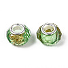 Transparent Resin Rondelle European Beads RESI-N044-01I-2