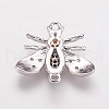 Brass Cubic Zirconia Links KK-P134-50P-2