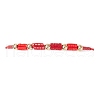 Glass Seed Beaded Braided Beads Bracelets BJEW-MZ00182-01-2