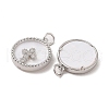 Brass Pendants Pave Shell X-KK-L208-76P-2
