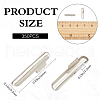 Gorgecraft 350Pcs Iron Folding Crimp Ends FIND-GF0006-97-2