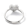 Valentine's Day Rainbow Color Cubic Zirconia Adjustable Rings RJEW-Z023-02A-P-3