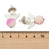 48Pcs ABS Plastic Imitation Pearl Pendants PALLOY-TAC0038-3