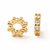 Brass Glass Spacer Beads KK-A178-06G-2