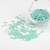 DIY Craft Beads 6/0 Ceylon Round Glass Seed Beads X-SEED-A011-4mm-154-1