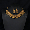 Indian Style Alloy Pendant Necklace & Dangle Earring FS-WG14192-05-1