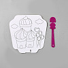 Paper Hand Held Fan DIY-WH20001-27C-03-1