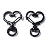 Spray Painted Eco-Friendly Alloy Swivel Snap Hooks Clasps PALLOY-T080-17A-NR-2